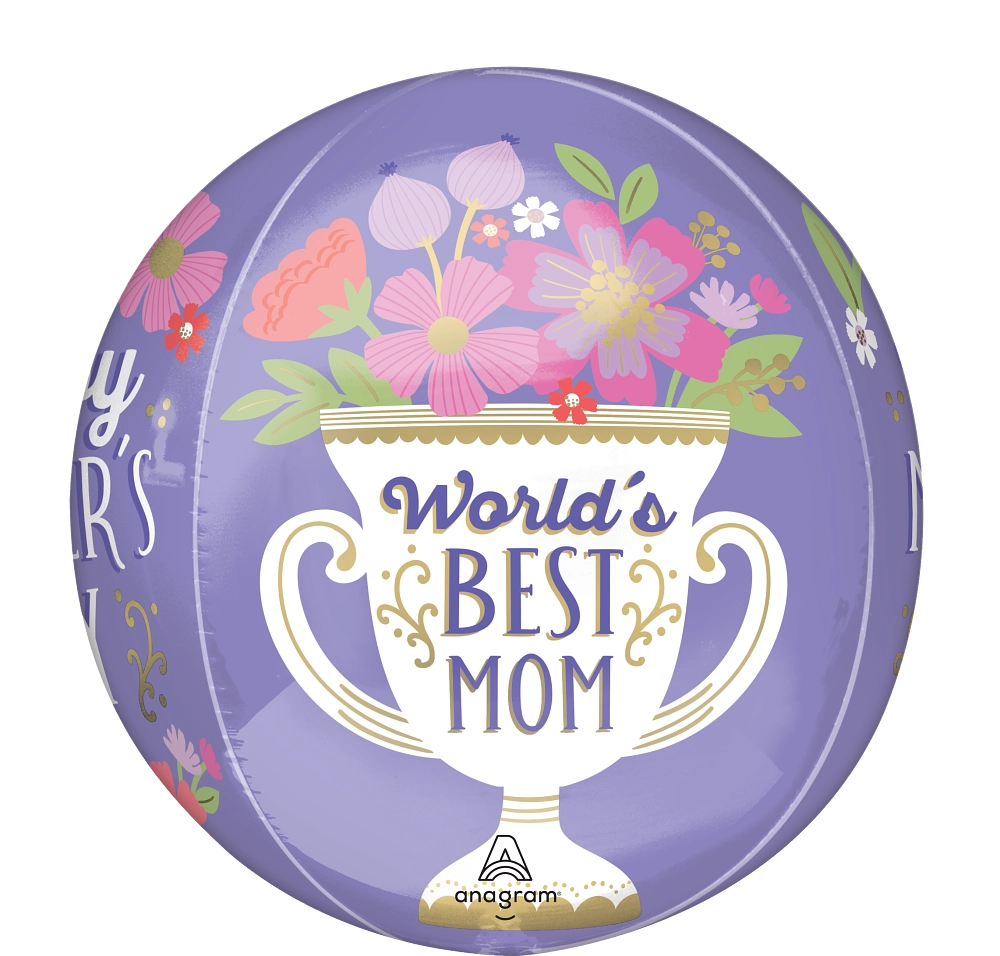 World's Best Mom Orbitz- Mother's Day Balloon