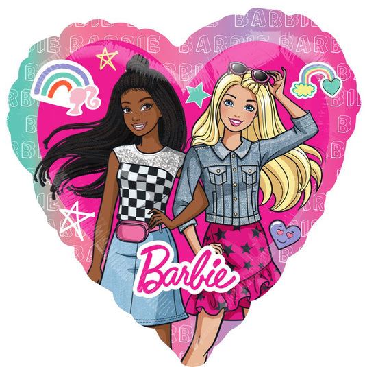 28" Mylar Barbie and Friend Balloon - Fashion Friendship Celebration