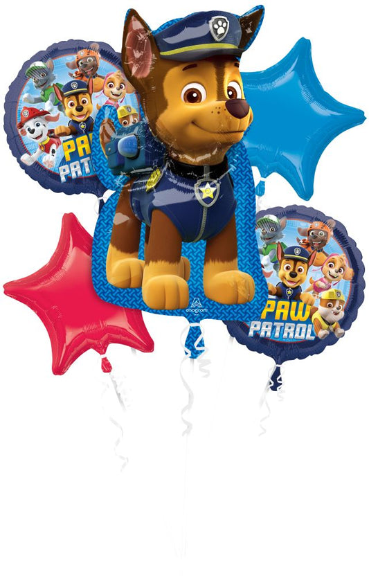PAW Patrol Bundle Bouquet - 5 Balloons with 3 Different Sizes