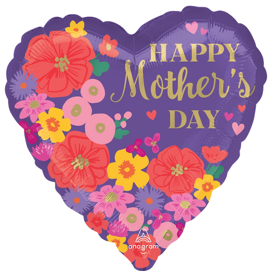 Heart Shaped Flower-Mother's Day Balloon