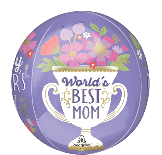 World's Best Mom Orbitz- Mother's Day Balloon