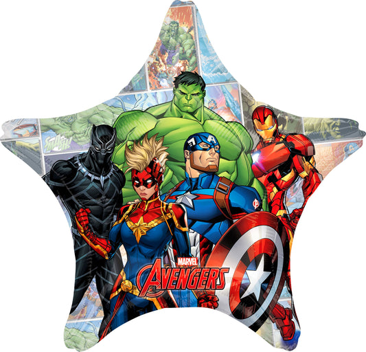 28" Mylar Avengers Marvel Balloon - Superhero Action Celebration
