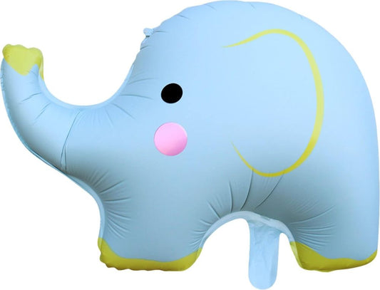 24" Blue Elephant Mylar Balloon - Adorable Character Balloon